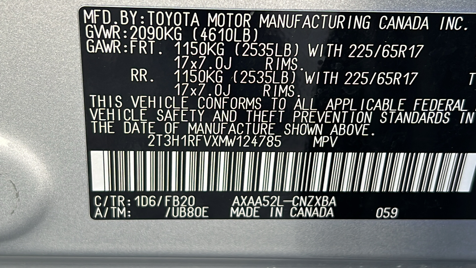 2021 Toyota RAV4 LE 26