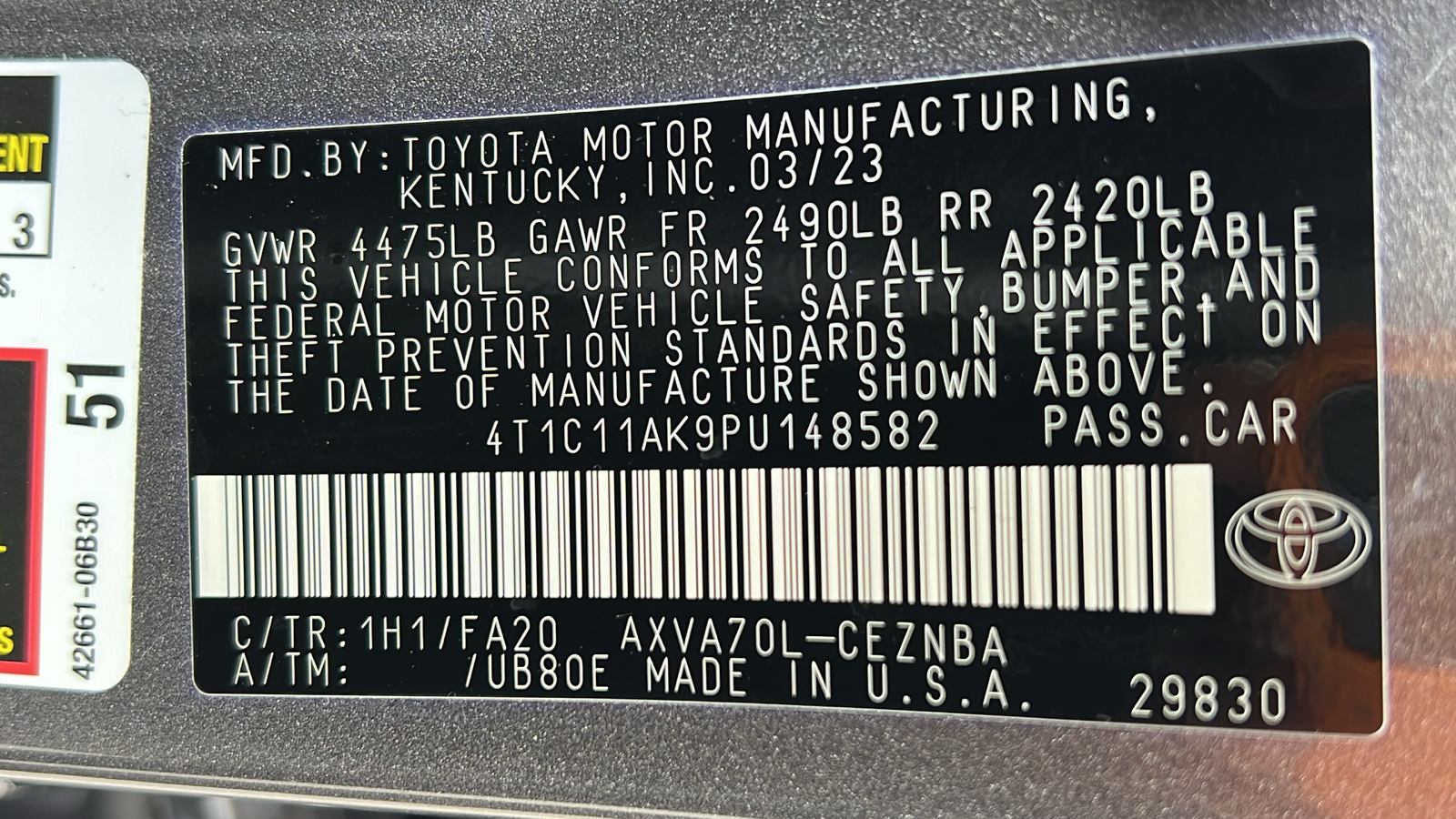 2023 Toyota Camry LE 27