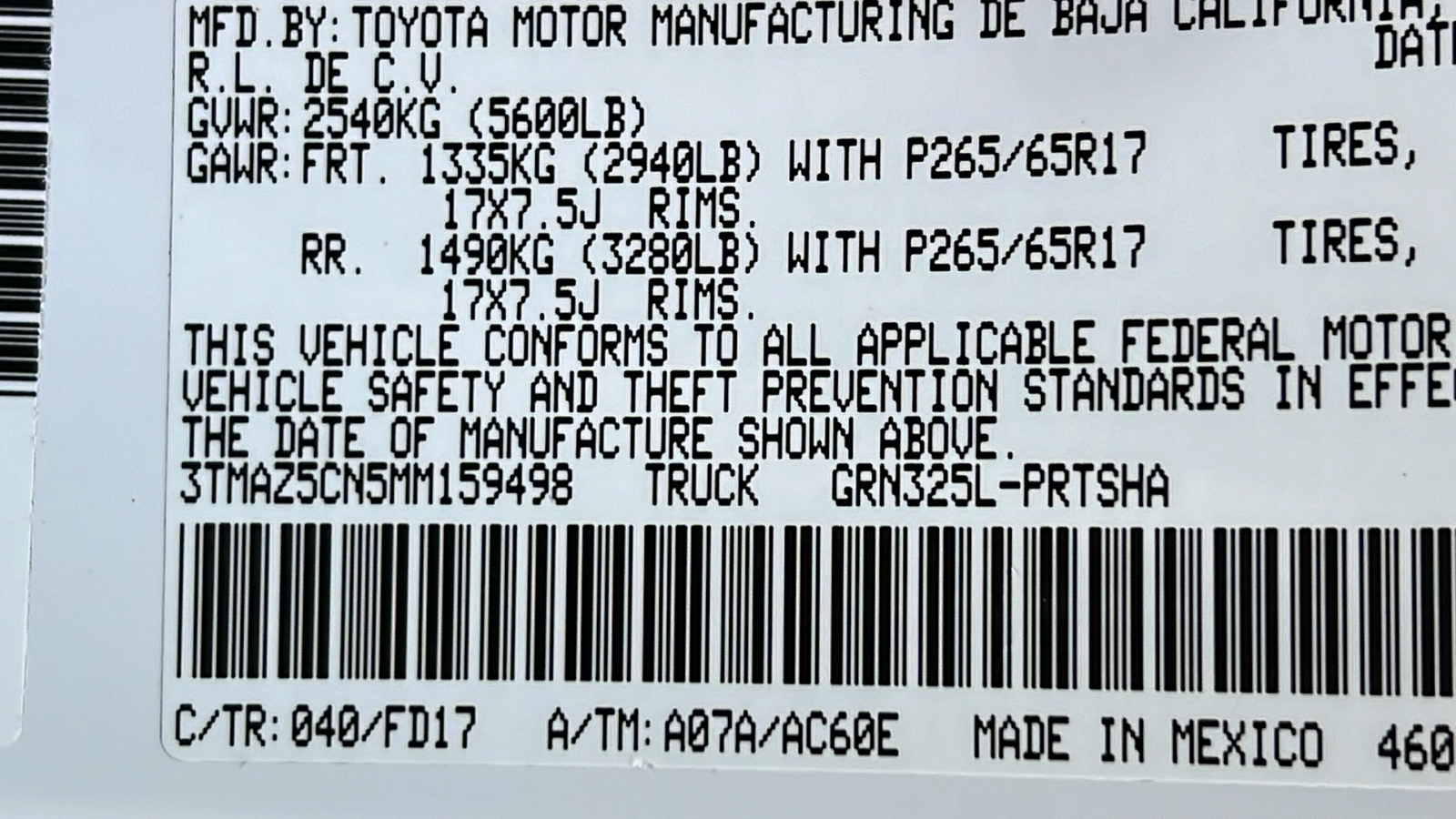 2021 Toyota Tacoma TRD Sport 26