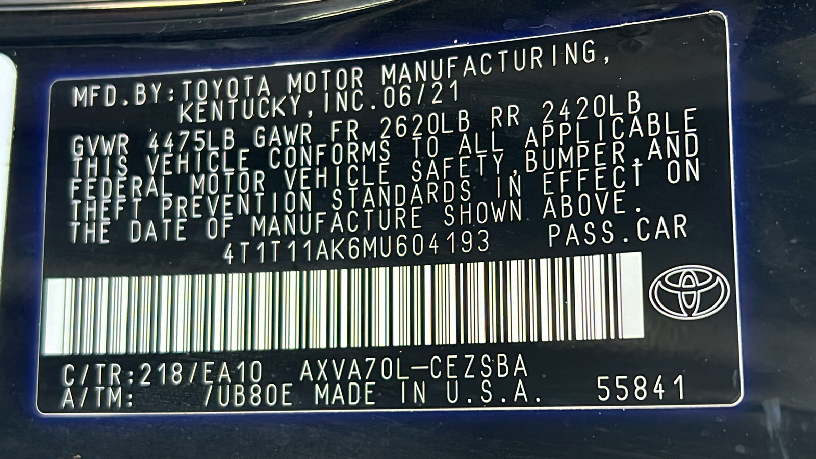 2021 Toyota Camry SE 27