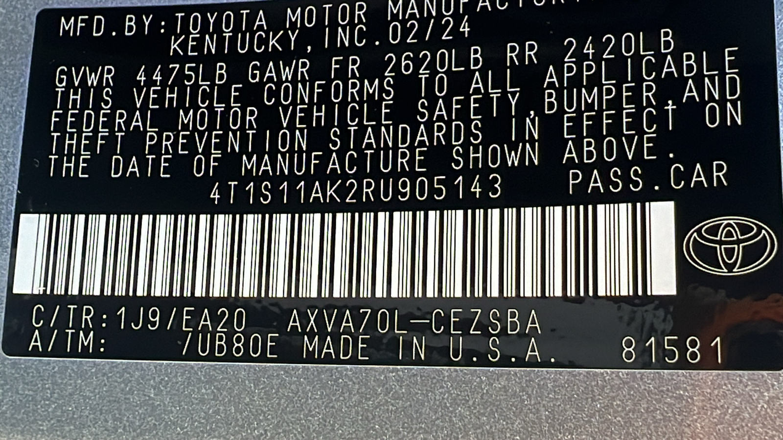 2024 Toyota Camry SE 27