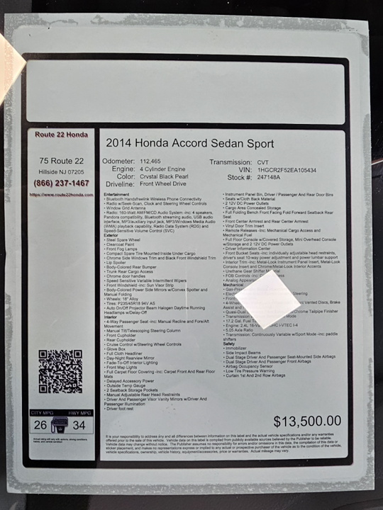 2014 Honda Accord Sedan Sport 40