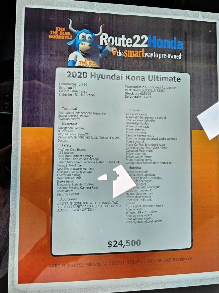 2020 Hyundai Kona Ultimate 40
