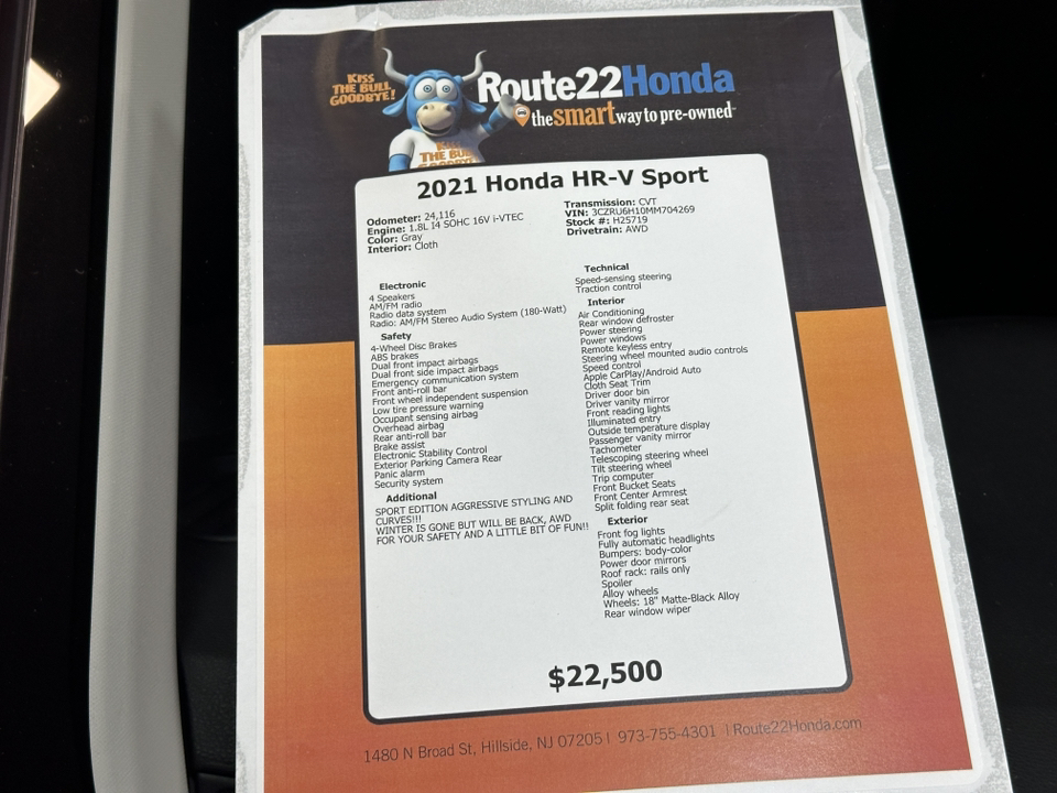 2021 Honda HR-V Sport 39
