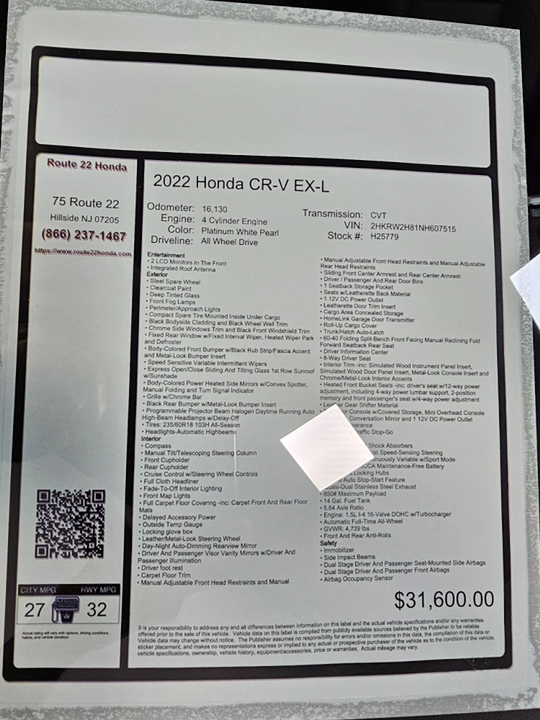 2022 Honda CR-V EX-L 40
