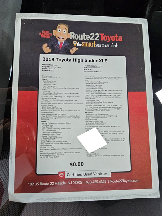 2019 Toyota Highlander XLE 40