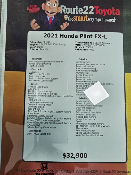 2021 Honda Pilot EX-L 40