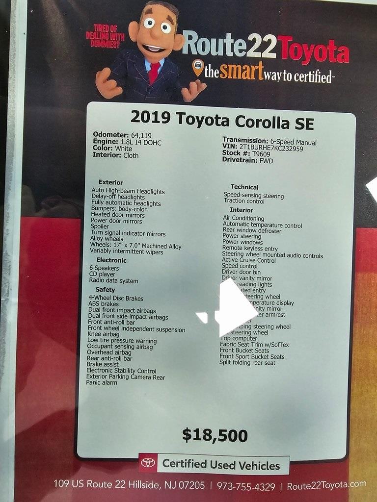 2019 Toyota Corolla SE 42
