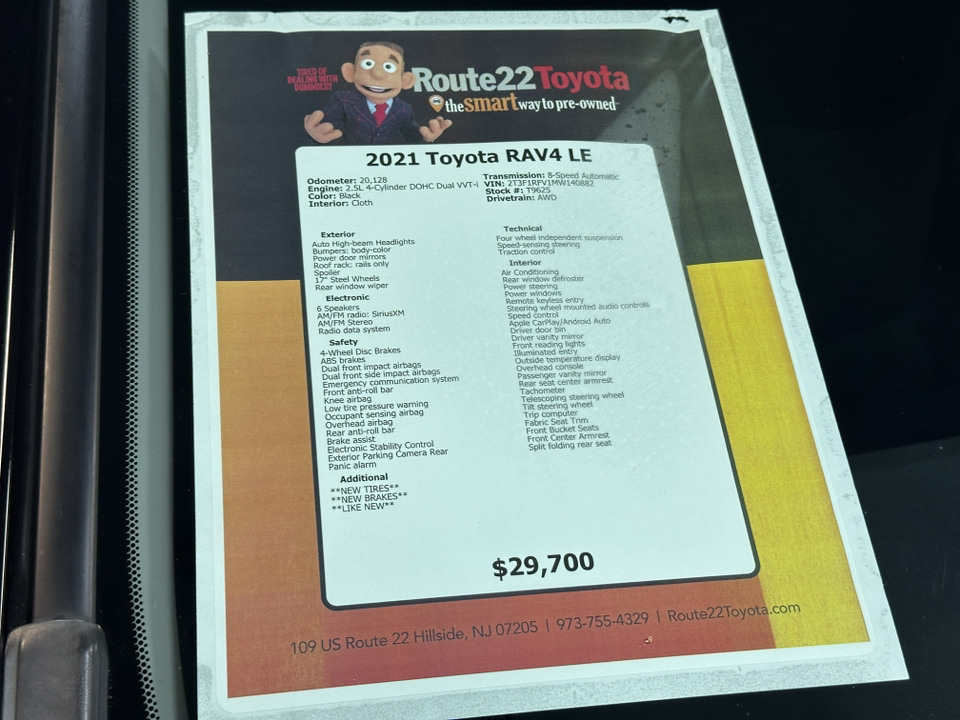 2021 Toyota RAV4 LE 39