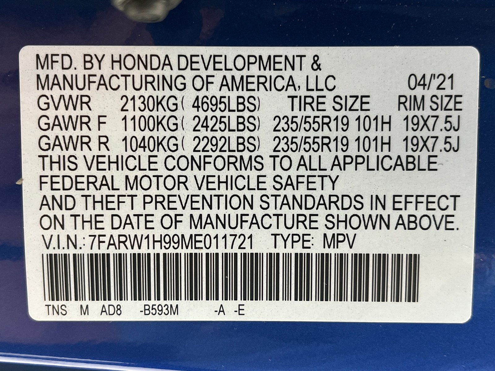 2021 Honda CR-V  45
