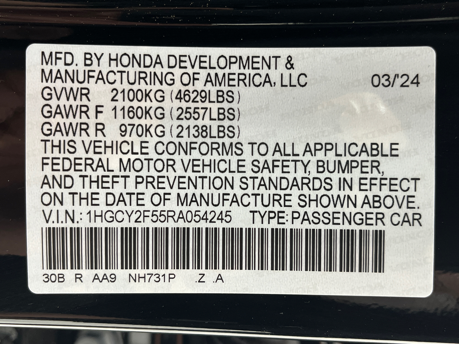 2024 Honda Accord Hybrid Sport 42
