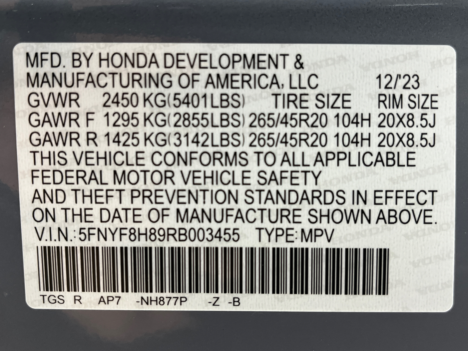 2024 Honda Passport Black Edition 55