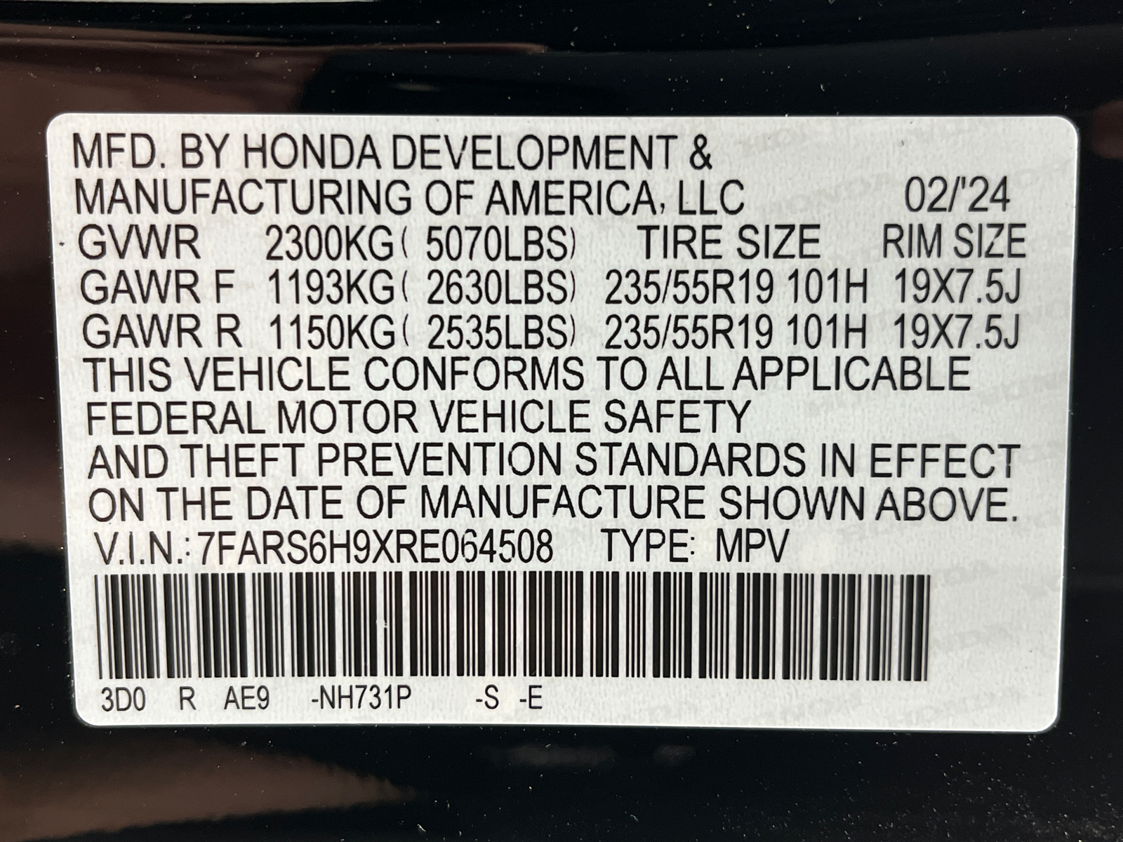 2024 Honda CR-V Hybrid Sport Touring 55
