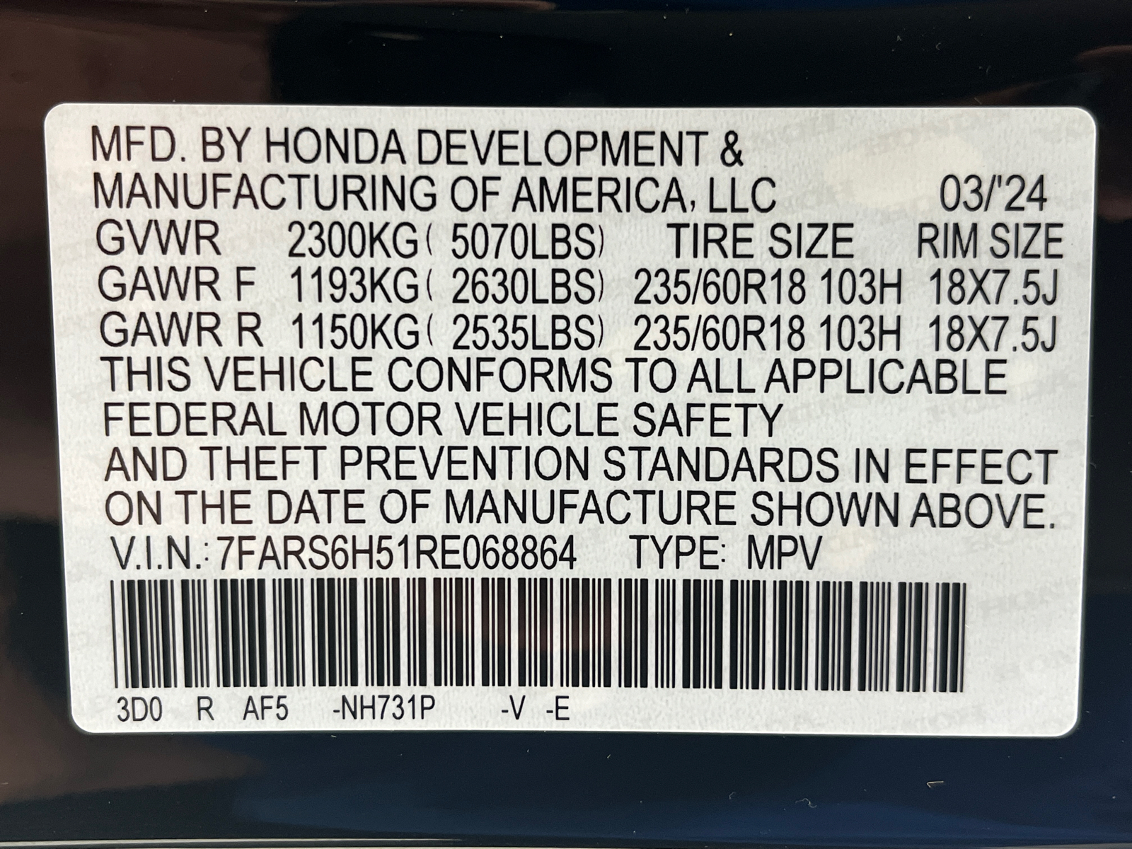 2024 Honda CR-V Hybrid Sport 45