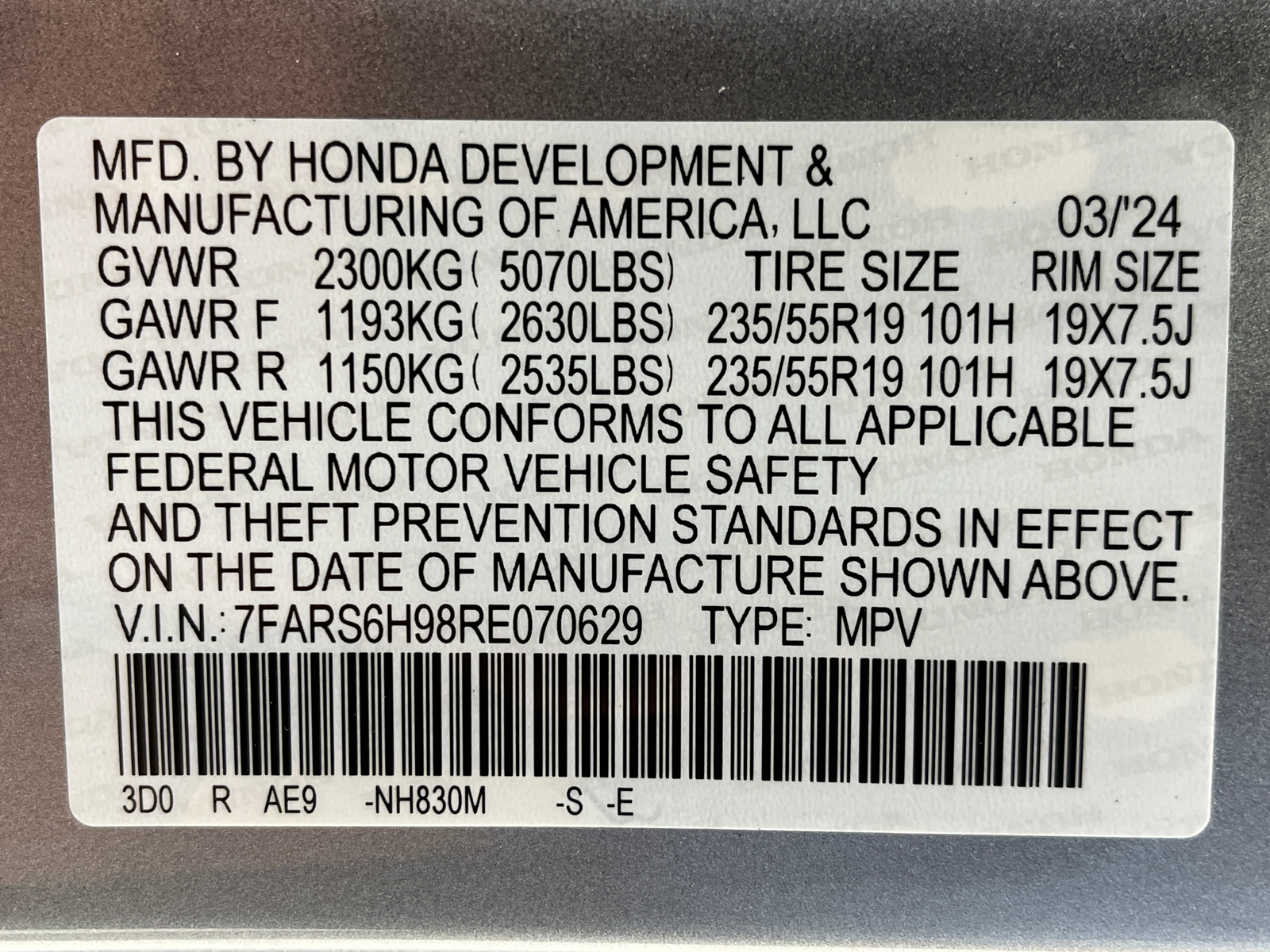 2024 Honda CR-V Hybrid Sport Touring 54