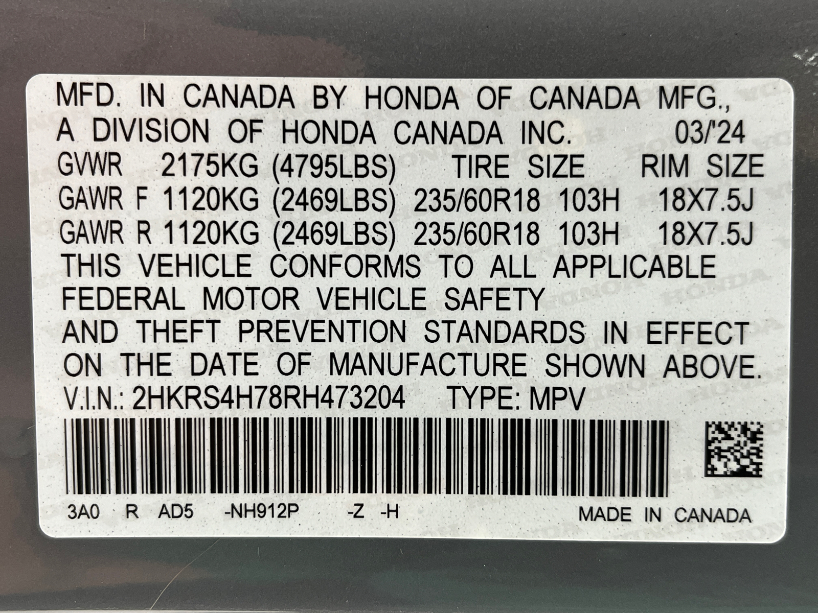 2024 Honda CR-V EX-L 48