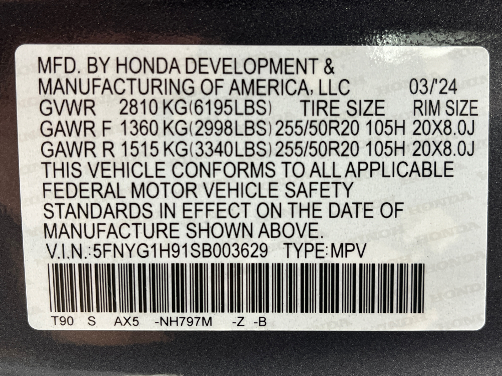 2025 Honda Pilot Black Edition 65
