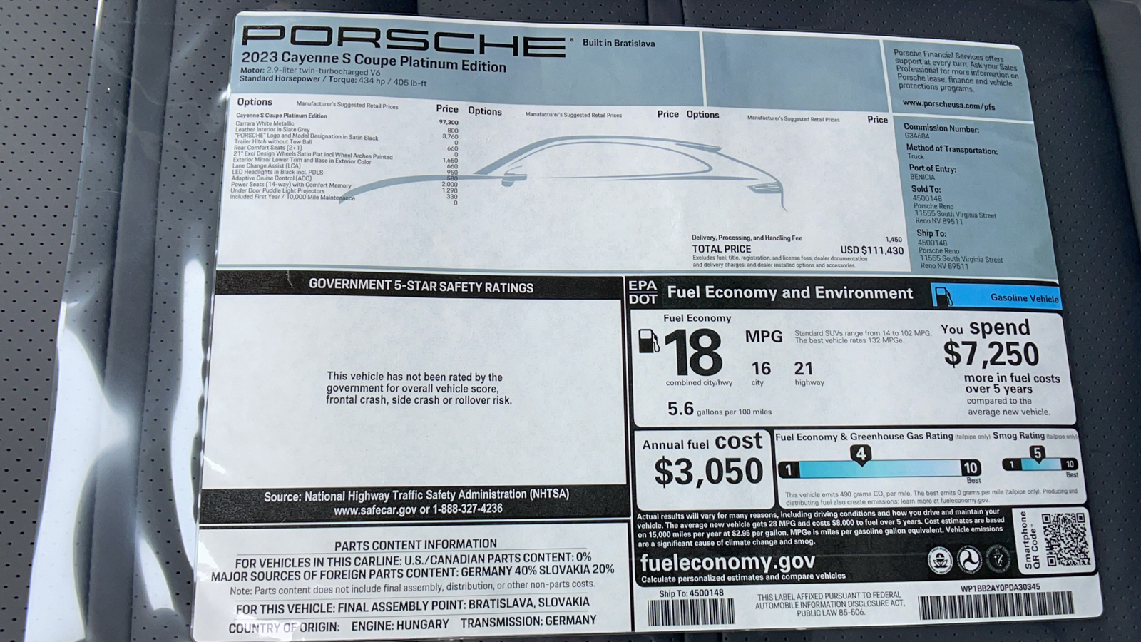 2023 Porsche Cayenne S Platinum Edition 16