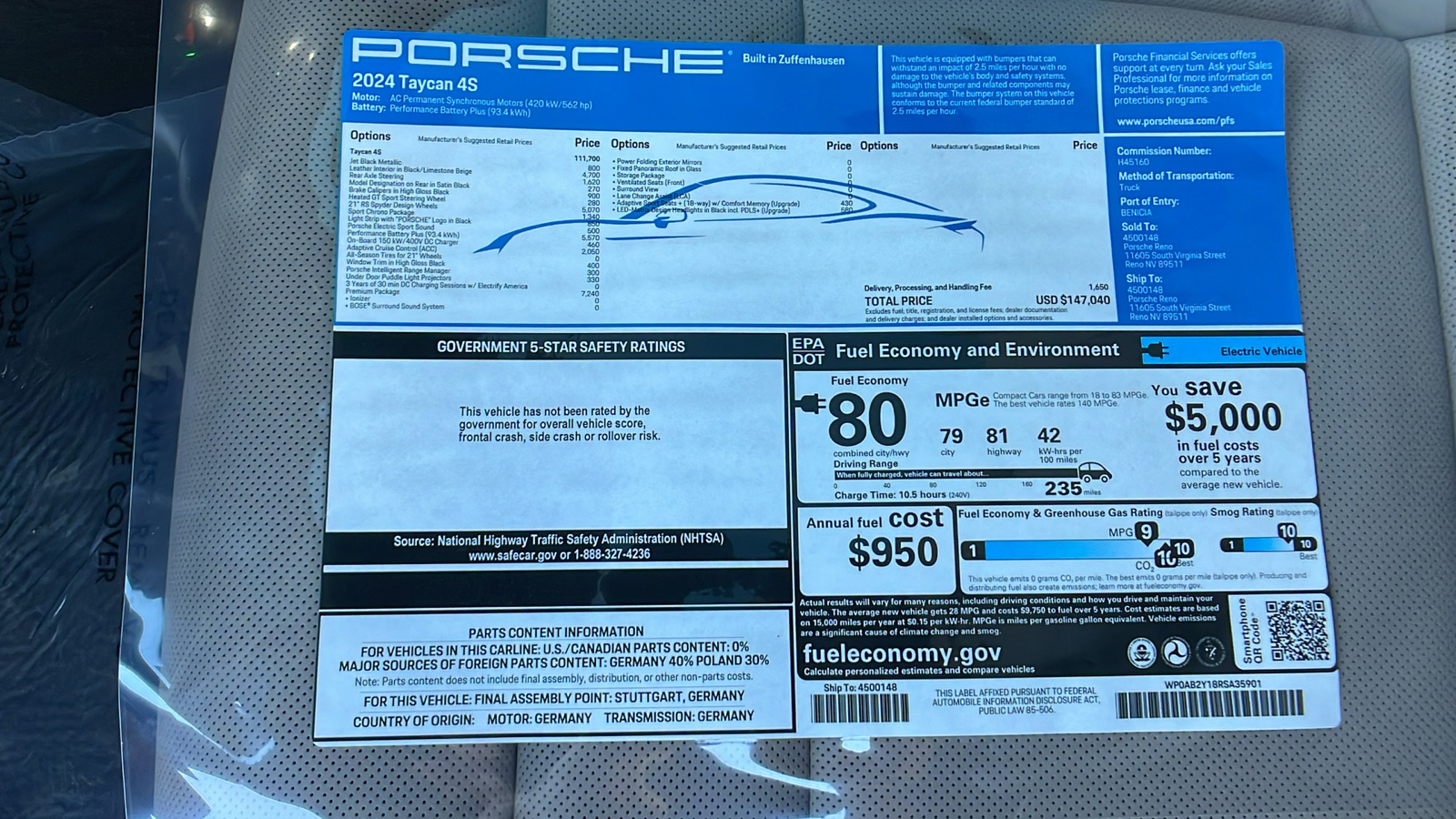 2024 Porsche Taycan 4S 13